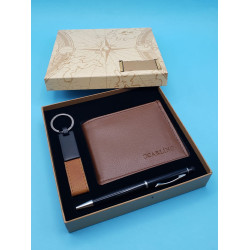 Toptan Taba Cüzdan Deri Anahtarlık ve Siyah Tükenmez Kalem