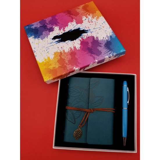 Toptan Mavi Deri Defter ve Kalem Set Toptan Mavi Deri Defter ve Kalem Set