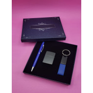 Toptan Anahtarlık Çakmak ve Mavi Kalem Seti