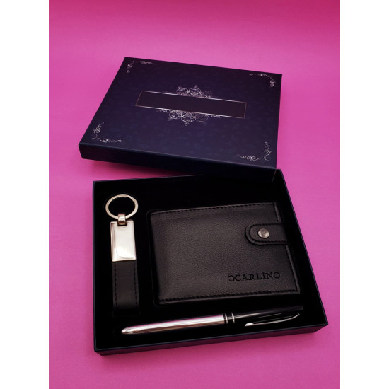 Toptan Silver Kalem Cüzdan ve Anahtarlık Set