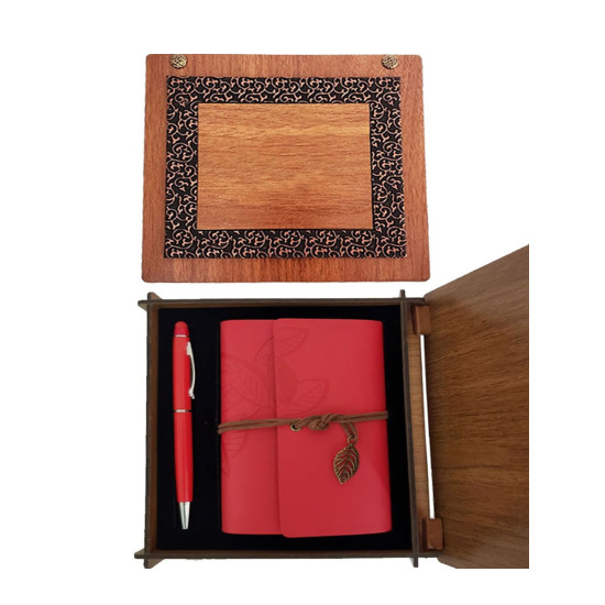 Toptan Metal Kalem ve Deri Defter Set