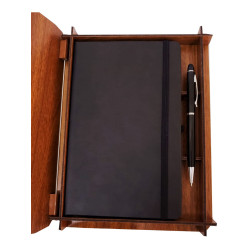 Toptan Termo Deri Defter ve Metal Kalem Set