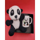 Toptan Peluş Oyuncak Panda ve Kupa Seti Toptan Peluş Oyuncak Panda ve Kupa Seti