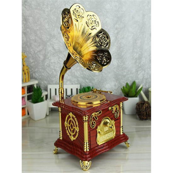 Toptan Gramofon Tasarımlı Müzik Kutusu