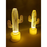 Toptan Dekoratif Kaktüs Tasarımlı Pilli Led Lamba