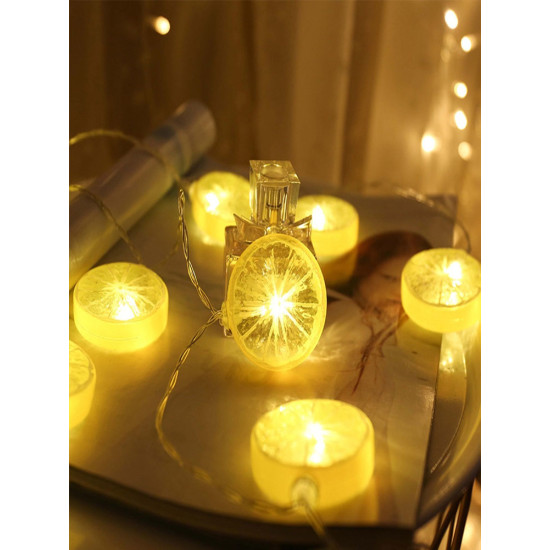 Toptan 10 Lu Limon Dilimi Led Işık Dizeleri Toptan 10 Lu Limon Dilimi Led Işık Dizeleri