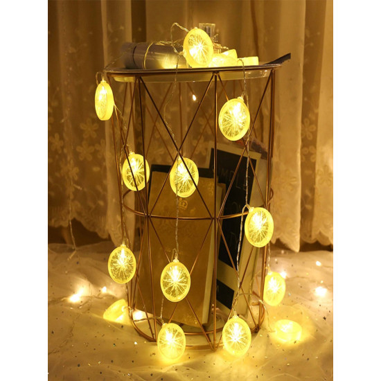 Toptan 10 Lu Limon Dilimi Led Işık Dizeleri Toptan 10 Lu Limon Dilimi Led Işık Dizeleri