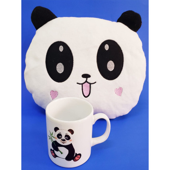 Toptan Panda Yastık ve Kupa Seti