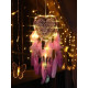 Toptan Dream Catcher Led Işıklı Kalpli Düş Kapanı Toptan Dream Catcher Led Işıklı Kalpli Düş Kapanı
