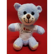 Toptan Mavi Ayıcık Seni Seviyorum Baskılı Tişörtlü