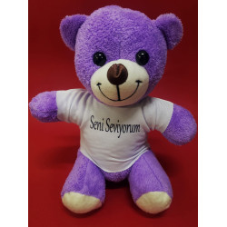 Toptan Seni Seviyorum Tişörtlü Ayıcık