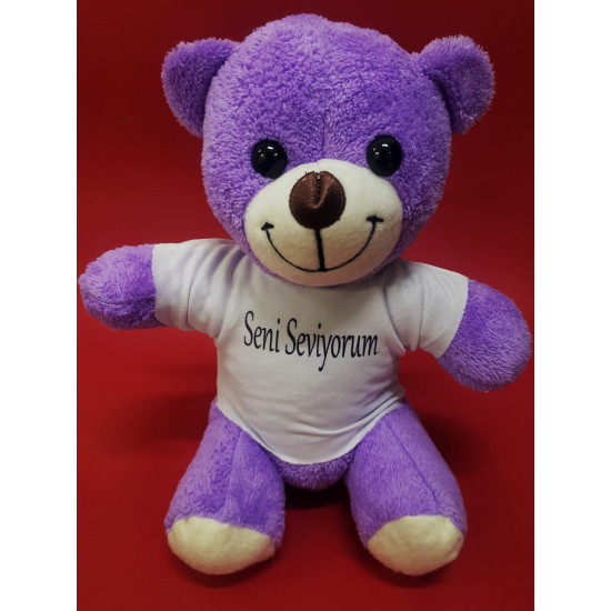 Toptan Seni Seviyorum Tişörtlü Ayıcık