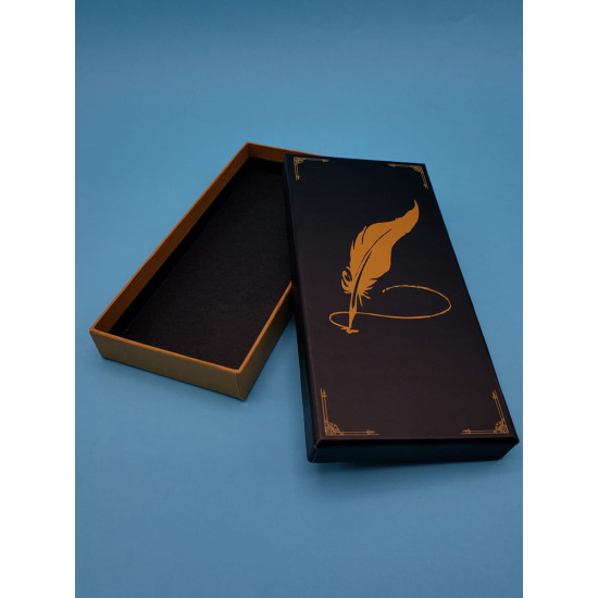 Toptan Kutu Siyah Tüylü Kalem Tasarımlı