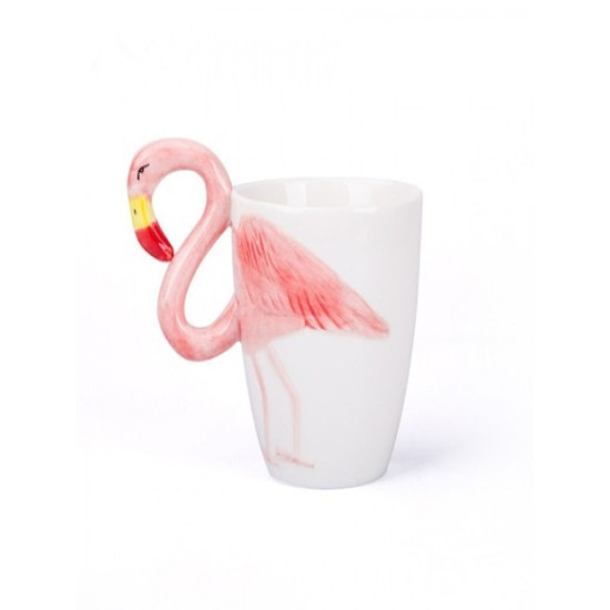 Toptan Flamingo Kulplu Kupa Bardak