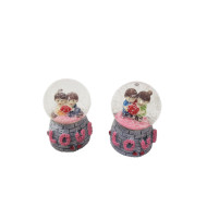 Toptan Küçük Boy Romantik Sevgili Temalı Işıklı Kar Küresi