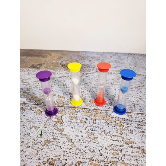 Toptan Dekoratif Plastik Renkli Kum Saati