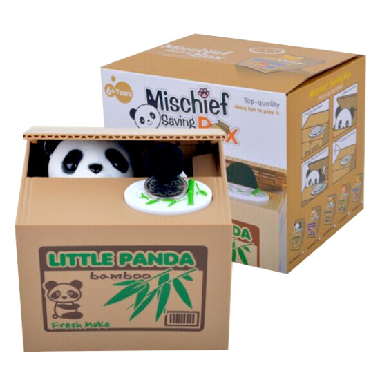 Toptan Para Çalan Hırsız Panda Kumbara