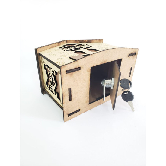 Toptan Ahşap Money Bank Dekoratif Kumbara