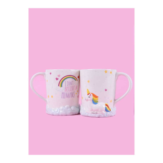 Toptan Unicorn Kabartmalı Kupa Bardak