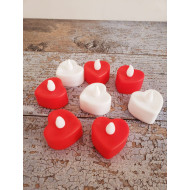 Toptan Renkli Led Işıklı Kalp Mum Toptan Renkli Led Işıklı Kalp Mum