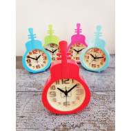 Toptan Keman Görünümlü Alarmlı Masa Saati