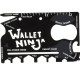 Toptan Ninja Wallet 18 In 1 Credit Card Multi Tool Kit Toptan Ninja Wallet 18 In 1 Credit Card Multi Tool Kit