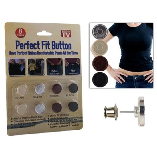 Toptan Perfect Fit Button Beden Büyülten ve Küçülten Yedek Kot Düğme Seti Toptan Perfect Fit Button Beden Büyülten ve Küçülten Yedek Kot Düğme Seti