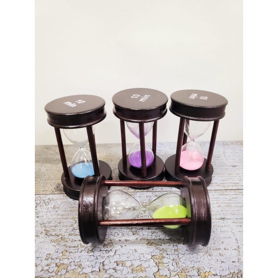 Toptan 10 Dakikalık Ahşap Kum Saati