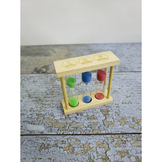 Toptan 1-3-5- Dakikalı Ahşap Kum Saati